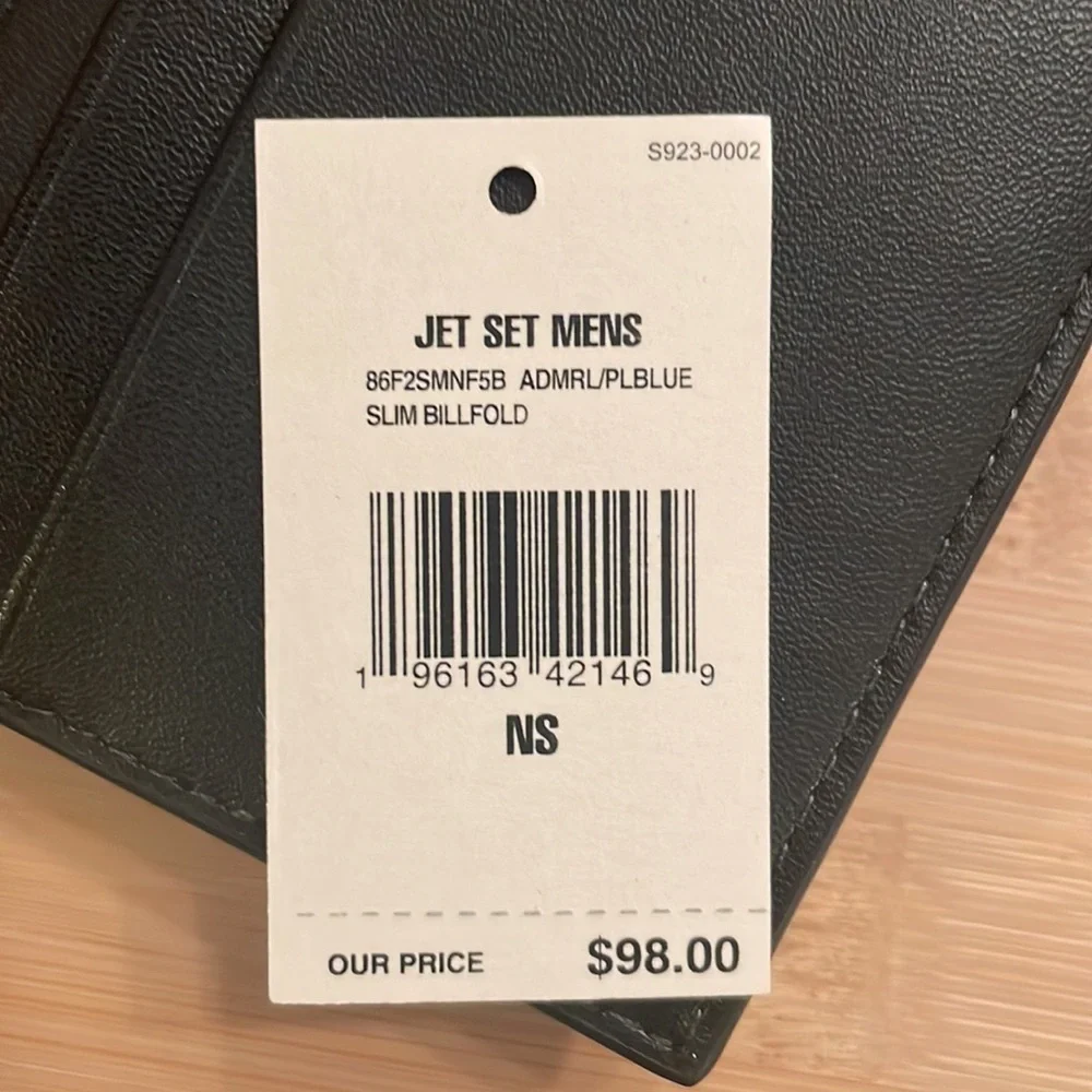 Brand New Michael Kors Admiral Blue Jet Set Slim Billfold Men’s Wallet